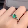 Cluster Rings KJJEAXCMY Fine Jewelry 925 Sterling Silver Inlaid Natural Gemstone Emerald Lovely Woman's Female Girl Miss Ring