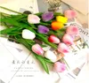 Wedding home decoration flowers simulation mini tulip bride holding flower PU Artificial flowers df229