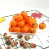 Party Decoration Pumpkin Staty för DIY Fairy Garden Home Accessories Halloween Favor Ankomst