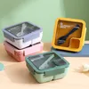 Bento Boxes Portable Lunch Box Сумки для детского школьного офиса Bento Box с посудой тепловой пакет Полный комплект микроволновый отопление 230515