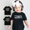 Family Matching Outfits I Am Going to Be A Big Sister T Shirt Brother Announcement Tshirt Have Got a Secret Sibling Set Bro Sis Clothes 230512