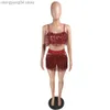 Chándales de mujer Sexy Club Conjunto de dos piezas Lentejuelas Fringe Glitter Trajes de fiesta en la playa 2 piezas Conjunto Falda de mujer Crop Top Conjuntos a juego D47FD26 T230515