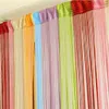 Gardin 1 2m 7 färger Sträng för fönsterdörrkantpanelrum Divider Drap Strip Tassel Curtain