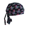 Gorras de ciclismo Bandana Skull Cap Beanie Ligero Ajustable Algodón Biker Hat Hood Diadema Pañuelo Multicolor Hip-Hop Turbante