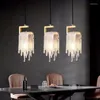 ペンダントランプJMZMモダンアートクリスタルシャンデリアベッドルームリビングルーム照明器具クロムLED光沢装飾ランプ