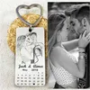 Personalized Calendar Keychain Po calendar key chain Hand Stamped Calendar Engrave Po Keychain Picture Keyring Custom Gift 2256q