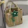 Förvaringspåsar japansk stor kapacitet multi-pocket handväska duk på en enkel shoppingväska för lunchlåda arbetar mamma baby