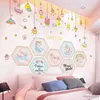 Barnens leksaks klistermärken djur vägg klistermärken diy ljuskronor ljus väggdekaler för hus barn rum vardagsrum dekoration