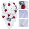 Dekoratif Çiçek Çelenkler Büyük Uzun Şelale Gelin ve Nedime Pe Rose Rhinestones El Çiçek Partisi Düğün Dekorasyonu W330PE 230515