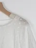 カジュアルドレスレースドレス白人女性エレガントな刺繍ドレス夏の花の中空透明