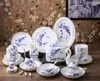 Ensembles de vaisselle Jingdezhen Bone China Service de vaisselle Plats et bols peints à la main Céramique Cadeau Porcelaine pour la maison El