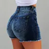 Shorts pour femmes Shorts en jean pour femmes Summer Lady Vêtements Taille haute Jeans Shorts Fringe Frayed Ripped Casual Shorts Denim Shorts 5XL 230515