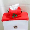 Christmas Decorations Toilet Set/ Happy Santa Seat Cover And Rug Bathroom Set / 3PCS/SET