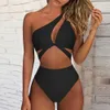 Costumi da bagno da donna Monospalla Bikini sexy Costume da bagno donna Costumi da bagno push up Costumi da bagno solidi Costumi da bagno estivi Micro bikini Donna 2023 Nuovo H230515