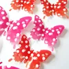 3D Hollow PVC Butterfly Fridge Magnets Wall Stickers For Wedding Home Decoration Living Room Decor Art Butterflies Decals 12Pcs/Set