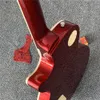 Electric Guitar Red Color Tiger Maple Top Zebra Pickups Rosewood Fingerboard