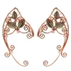 Ear Cuff 1 Par eleganta legering Ear Bone Clips Exquisite Elf Ear Clips Female Earrings 230512