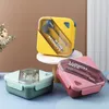 Bento Boxes Lunch Box For Kids School Microwave Wheat Straw Ceries Borge Bento Box Food Storage Containers Lunch Bag Portable Picnic Office 230515