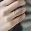 Band Rings Trendy Golden Color Women Knuckle Rings With Tiny Stone Romantic Career Style Lots Bulk