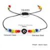 Charm Armbänder Türkische Evil Eye Armband für Frauen Mode Perlen 2021 Böhmische Regenbogen Perlen Schmuck Seil Schnur Glückstropfen Lieferung Dhbgy