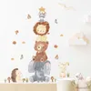 Kids' Toy Stickers Stacking Animal Wall Stickers for Kids Room Cartoon Wall Decals Baby Girls Boys Room Decor Sticker Murals Bedroom Wallpaper