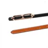 Ceintures Style coréen All-match Luxury Design Trendy Double face Fine Belt Leather