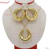 Collana Orecchini Set Adxiyn Ciondolo etiope per set arabi / mediorientali africani Gioielli color argento / oro Regali per donne N08076