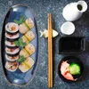 Plates fyrkantig vit servis Set Snack Storage maträtt sushi keramisk fruktplatta tårta plattor barn