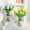 Wedding home decoration flowers simulation mini tulip bride holding flower PU Artificial flowers LT430