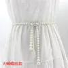 Ceintures de style coréen Sweet Bow Pearl Taist Chaîne Fashion Fashion Decorative Fin pour filles Robe de mariée Accessoires de mariage