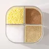 Depolama Şişeleri 4 arada Plastik Baharat Kavanoz Tuzlu Biber Baharat Kutusu Barbekü Yemek Yapmak İçin