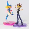 Figuras de brinquedo de ação 20 cm yu-gi-oh! Monsters Anime Figura Dark Magician Girl Mana PVC Feliz Modelo de Coleção de bonecas Yami Yugi Muto Toy S