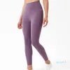 Einfarbige Damen-Leggings mit hoher Taille, für Fitnessstudio, elastische Fitness, Damen-Overall
