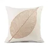 Pillow Transparent Leaves Cover X-Ray Plant Leaf Creative Patterns Living Room Sofa Car Decor Linen Pillowcase 18x18 Inch