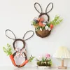 Decorative Flowers Easter Wreath Decoration DIY Folded Rattan Base Decorations For Home Handmade Farmhouse Decor