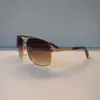 Okulary przeciwsłoneczne Klasyczna moda dla mężczyzn Metal Square Gold Frame UV400 Męs