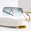 Gafas de sol de diseñador Marco de PC original Moda Clásico Espejos de dama para mujeres y hombres Gafas con caja A12