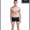 Onderbroek mannen ondergoed 4pcs/lot mannelijke ondergoed ademende sexy heren onderbroek zwarte comfortabele bokser solide onderbroek heren bokser 230515