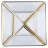 Smycken påsar diamantform box arrangör geometri glas kosmetisk lagring insamling dekoration gåva