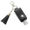 Keychains 30 ml Portable Tom Hand Sanitize Bottle With Tassels Leather Keychain Holder T4MD