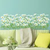 Kids' Toy Stickers Daisy Wall Sticker Grass Baseboard Stickers Flower Weed Mural Decals for Kids Room Baby Bedroom Nursery Kitchen Home Decoration