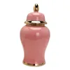 Storage Bottles Chinese Decorative Porcelain Ginger Jars Desktop Ceramic Flower Vase