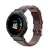 Oglądaj zespoły oryginalny skórzany pasek dla Garmin Forerunner 235/220/230/620/630/735xt/podejście S5 S5 S6 Watch Bandband Bransoletka Correa