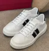 Popular Downtown Leather Moony Sneaker Shoes Stripe Lift Platform Trainers Men Casual Party Wedding Dress Comfort Skateboard Walking EU38-46.BOX