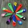 Latest Colorful Silicone Mini Pipes Portable Dry Herb Tobacco Metal Filter Screen Spoon Bowl Innovative Handpipes Hand Tube Smoking Cigarette Holder