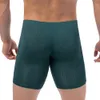 Underpants iKingsky Men's Breathable Long Leg Boxer Briefs Sexy Bulge Trunks No Ride Up Shorts Underwear Seamless Pouch Under Panties 230515