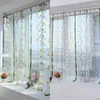 Gardin Fresh Pastoral Daisy Print Tulle Lifting Window Balkong Sheer Valance 1m x 0,8 m