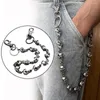 Paski mody dżinsy spodnie gotyckie hiphop regulowany pasek ciężki łańcuch paska punkowy pasek link do linku