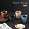 Cups Saucers 1pcs Japanese Style Creative Ceramic Coffee Cup Espresso Pottery Teacup Water Mugs Porcelain Afternoon Tea Mug Wholesale