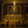 Strings LED String Light Waterfall Curtain Icicle Wedding Party Garden Christmas Tree Topper Star Fairy Garland